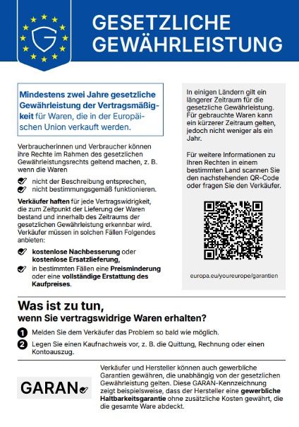 gesetzliche gewaehrl